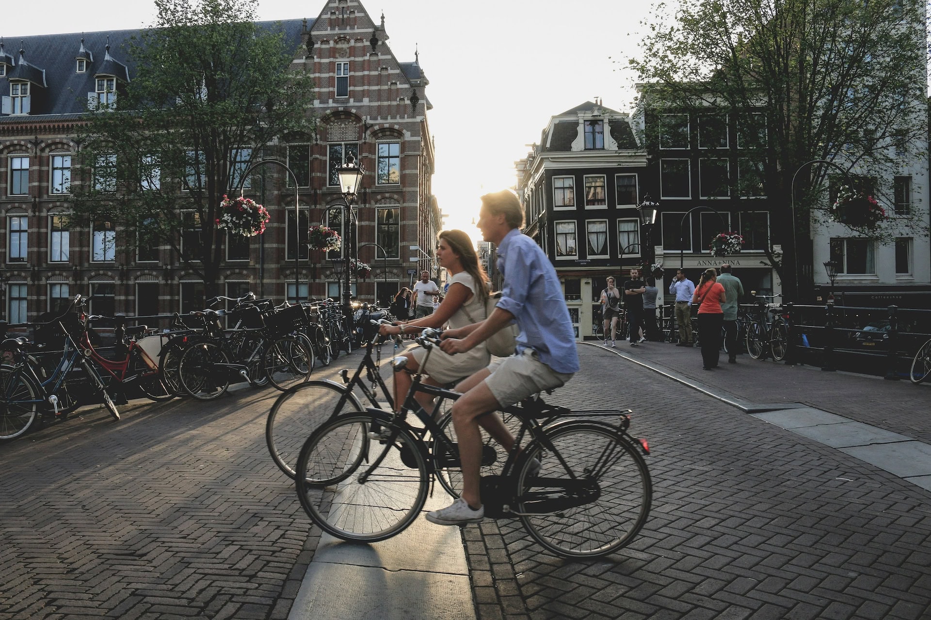 Cyclists in Amsterdam