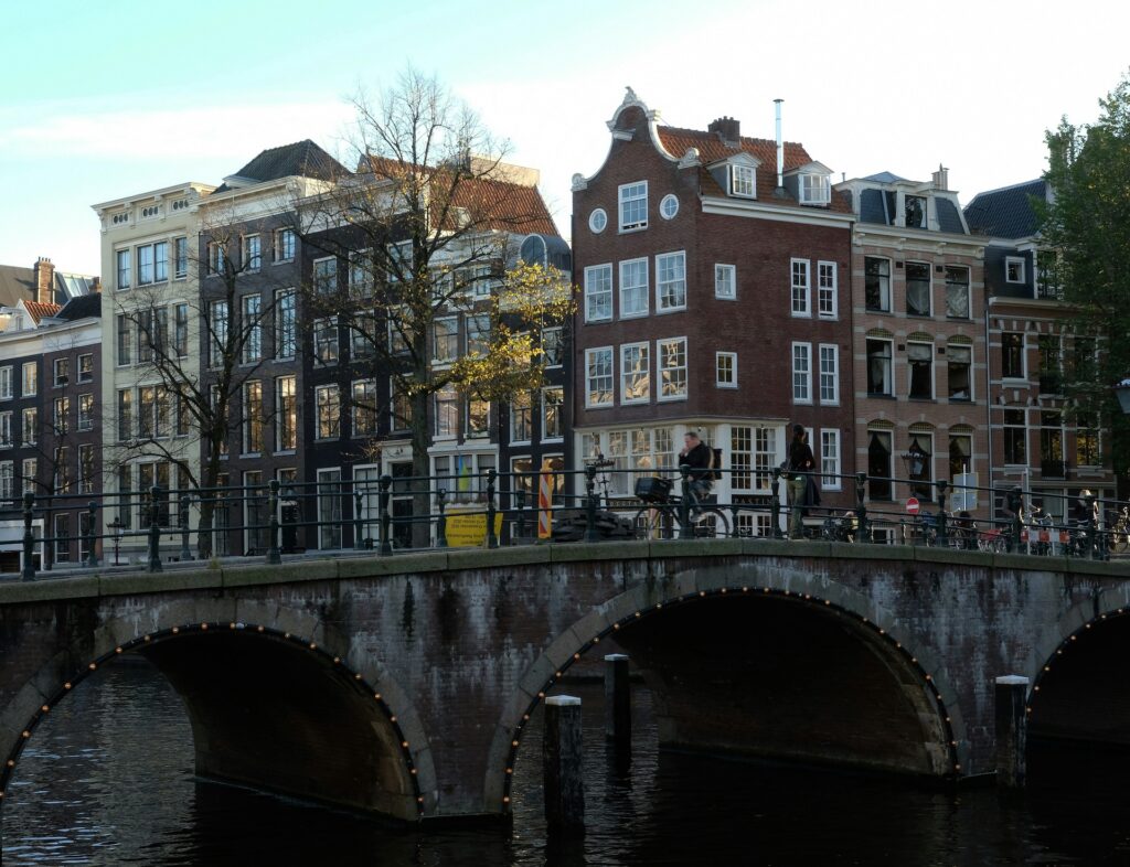 Amsterdam canal bridge