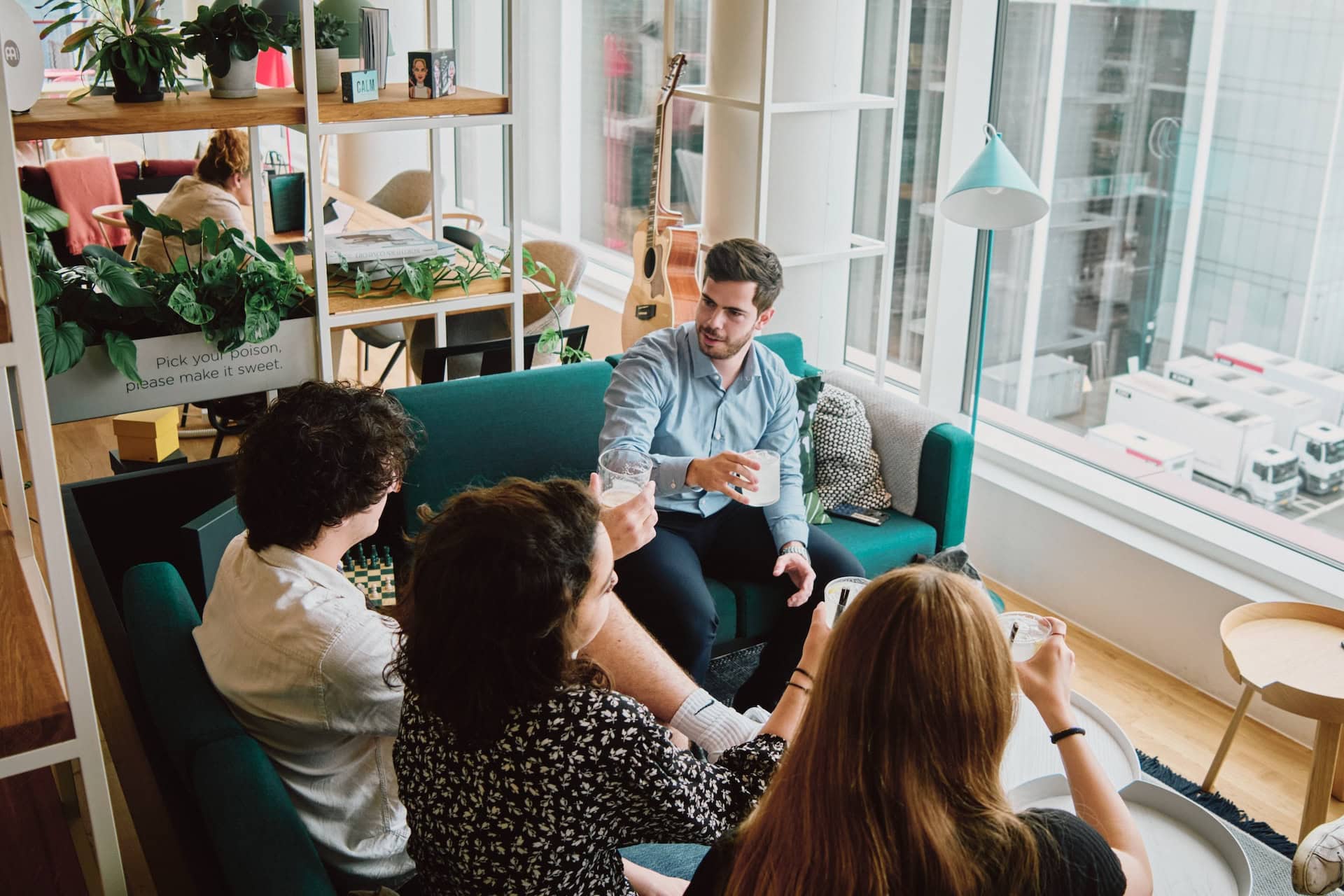 Networking at Zoku Copenhagen.