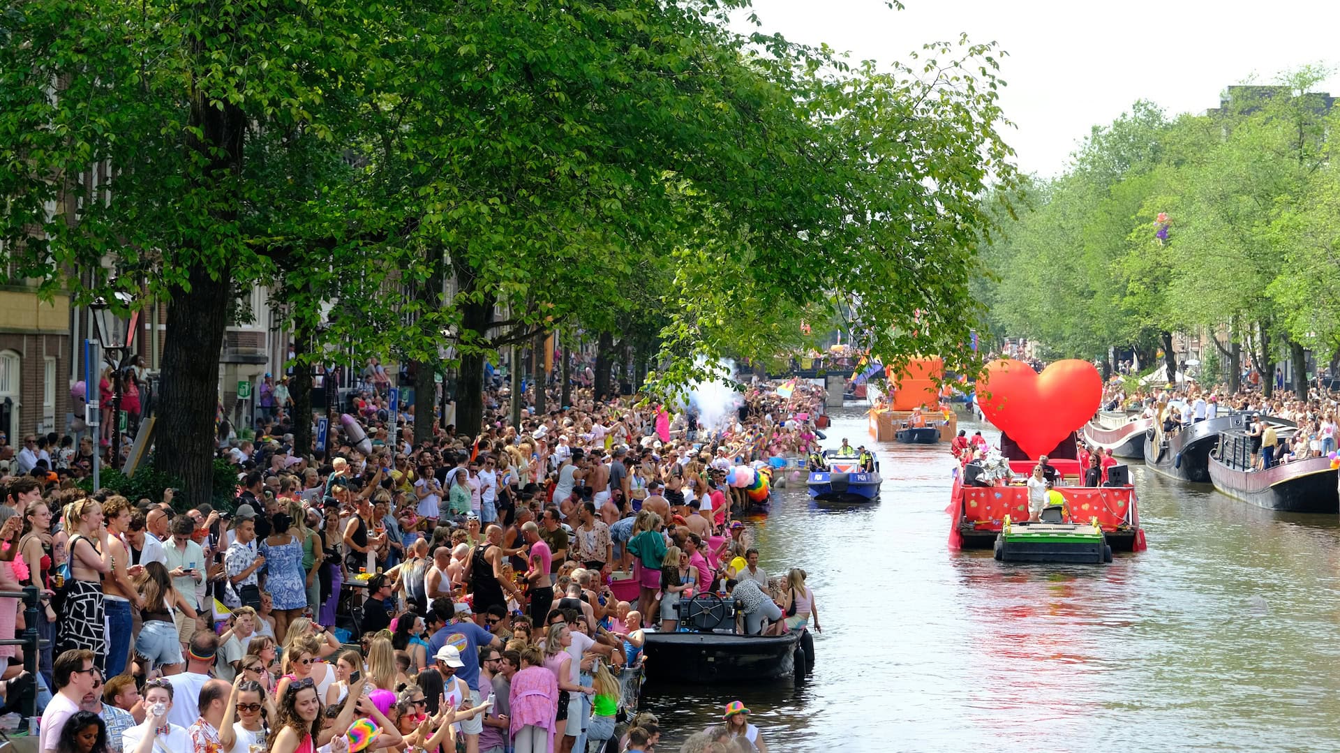 Amsterdam Pride Canal Parade.